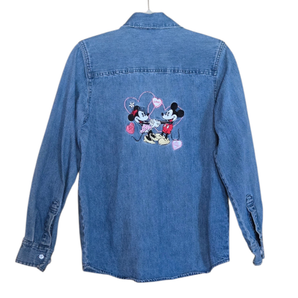 Disney Chambray Mickey and Minnie Love Size Small